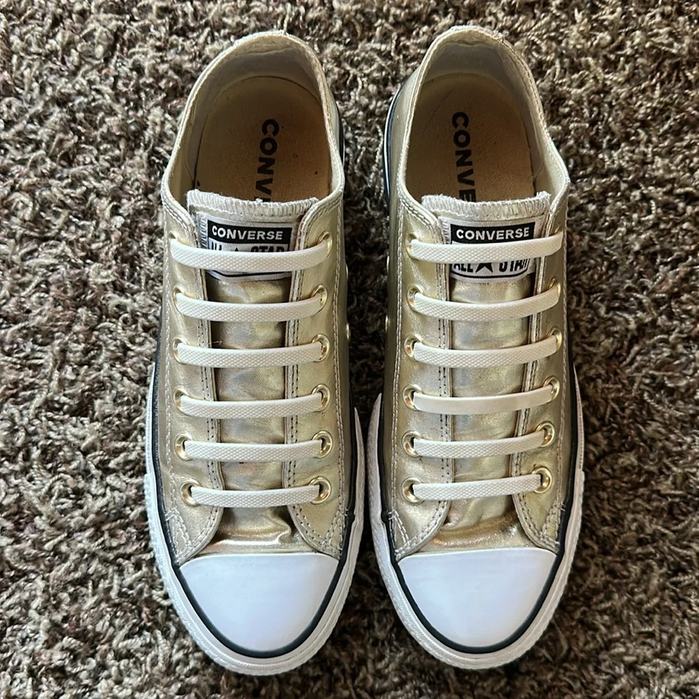 Converse Chuck Taylor Allstars platform- gold - Picture 2 of 8